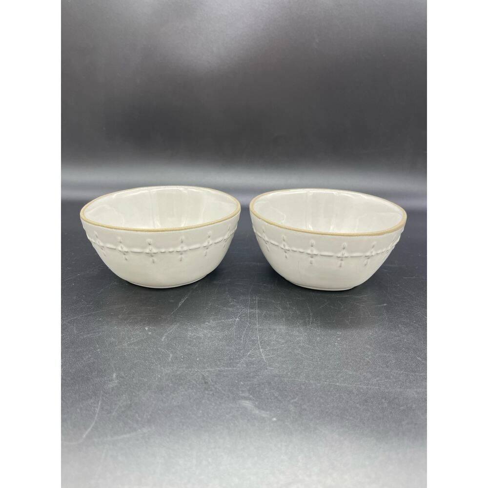 Magnolia Hearth & Hand Set of 2 Small Stoneware Serving Bowls 4.5"
